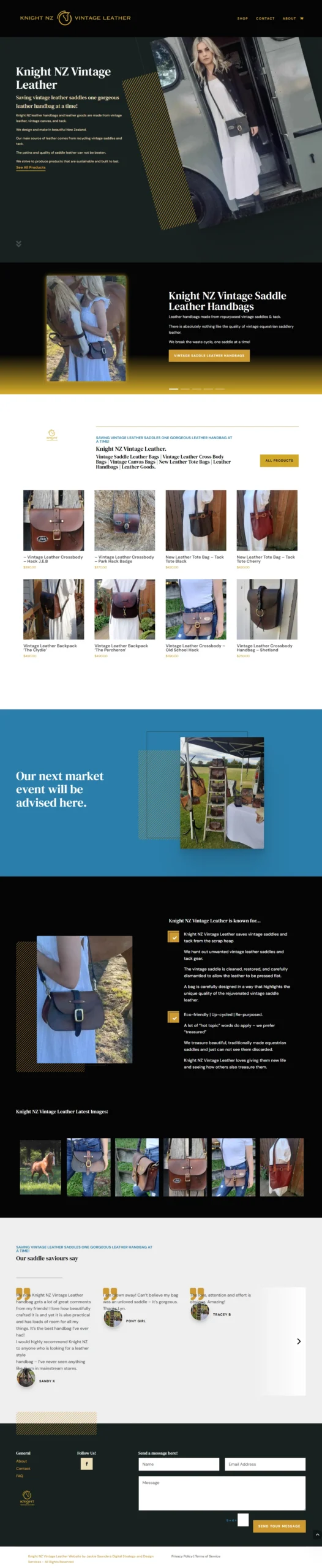 screencapture-knightnzvintageleather-2025-10-02-14_41_34 Screen capture of Knight NZ Vintage Leather Homepage