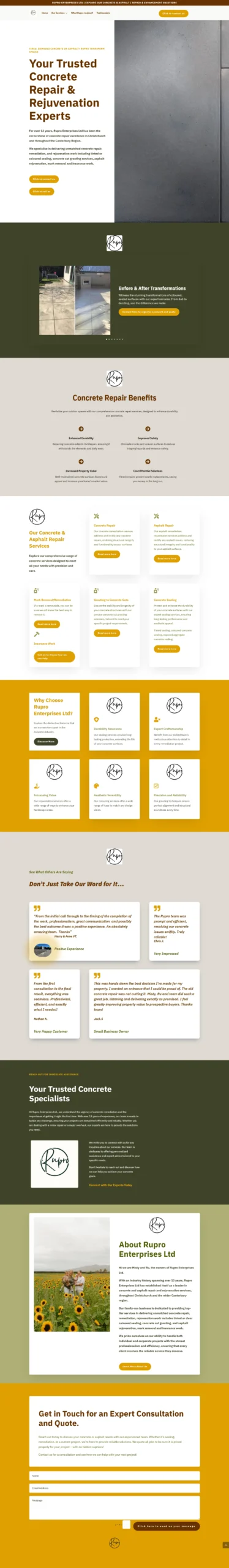 Cricklewood Farmstay Website Home Page