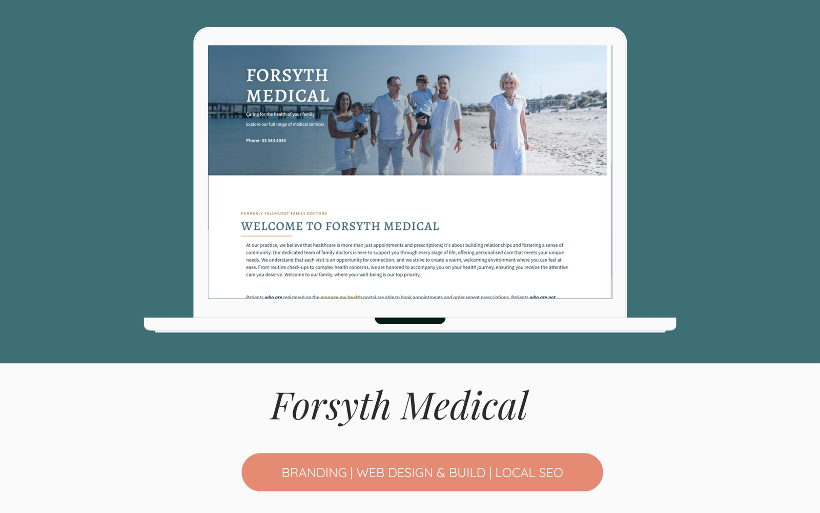 Forsyth Medical Website Mockup